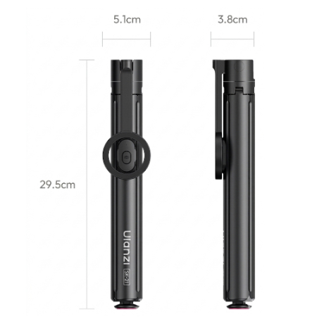 Ulanzi SK-21 - mini statyw i selfie stick 2w1 do smartfona, MagSafe - wymiary